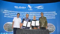 Penandatanganan nota kesepahaman atau MoU dilakukan oleh Direktur Utama Len Industri Zakky Yasin Gamal dengan Direktur Utama PT ASDP Ira Puspadewi di Kantor Pusat Len Bandung, pada  Rabu (11/7/2018).