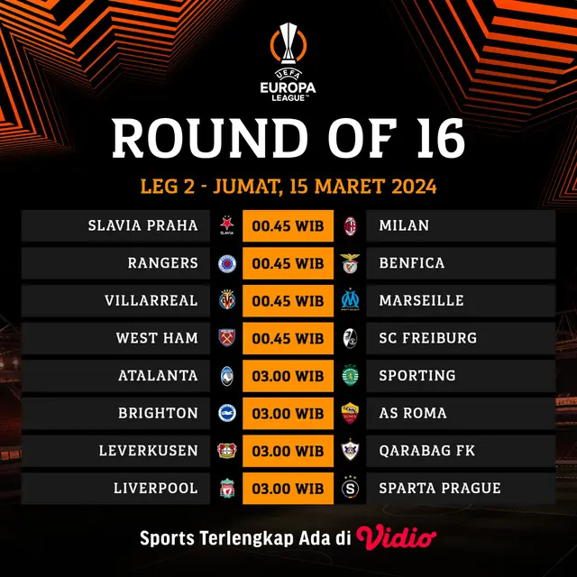 Jadwal Liga Europa