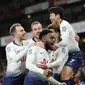 Tottenham Hotspur mengalahkan Arsenal 2-0 pada perempat final Piala Liga Inggris, di Stadion Emirates, Kamis (20/12/2018) dini hari WIB. (AP Photo/Frank Augstein)