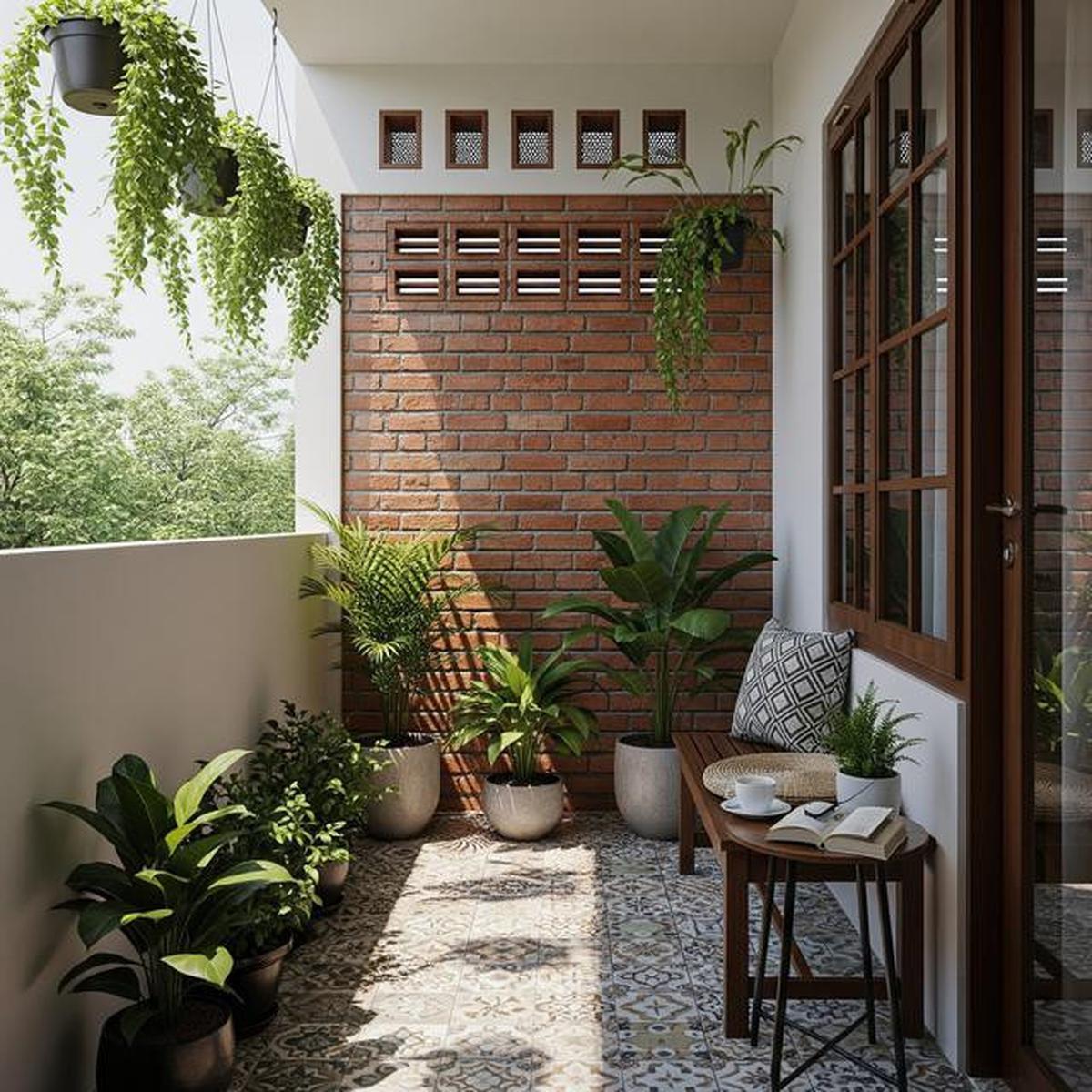 9 Model Teras Kecil di Rumah Petak Supaya Tidak Pengap, Nyaman dan Estetik