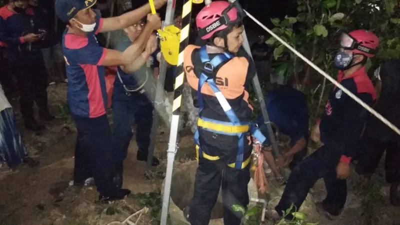 Petani di Kebumen meninggal di dalam sumur saat menolong anak kambing. (Foto: Liputan6.com/Humas Polres Kebumen)