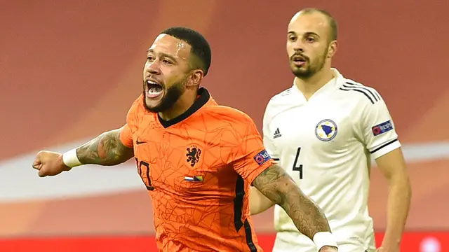 Wijnaldum Sumbang Dua Gol, Belanda Tumbangkan Bosnia and Herzegovina