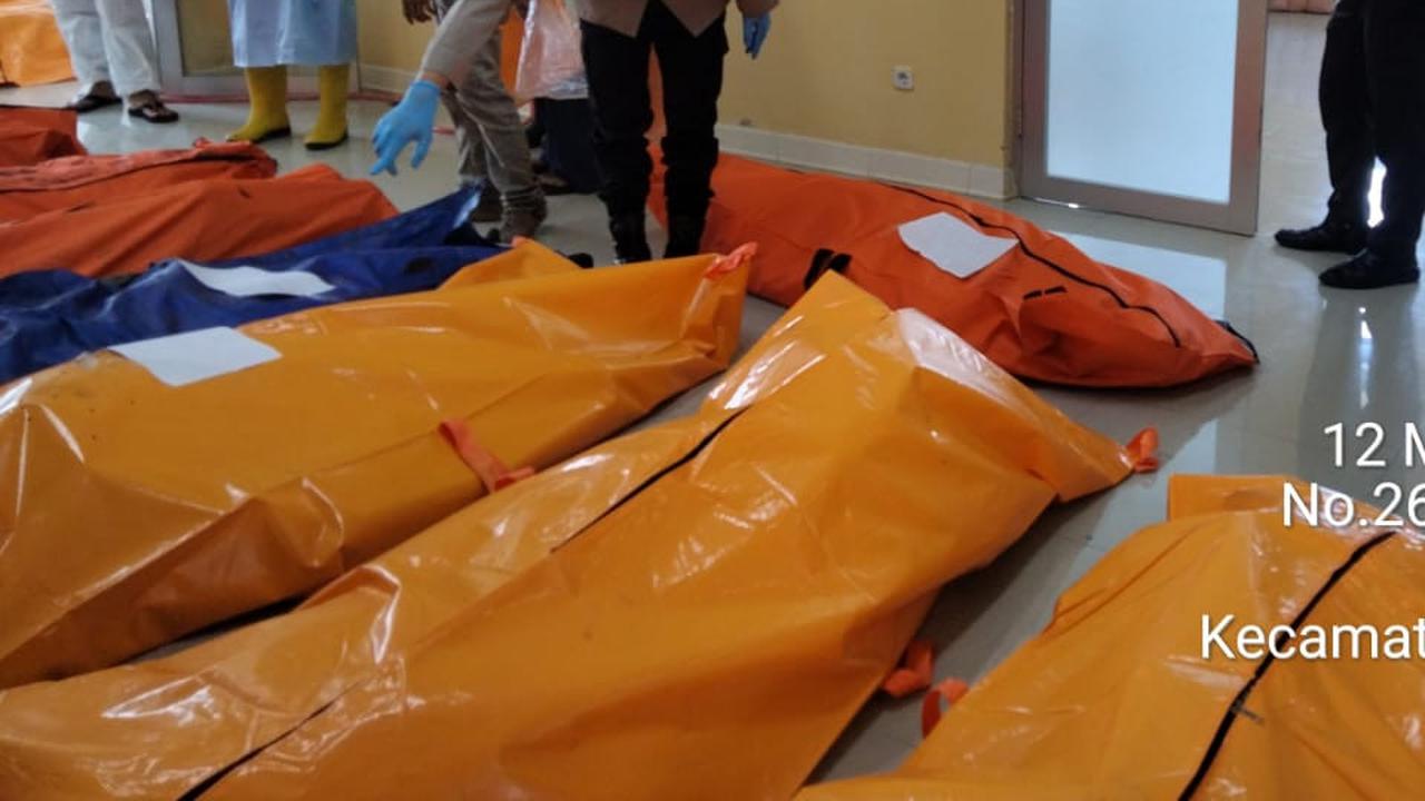 Kantong jenazah terkait ledakan di Garut