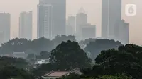 Berdasarkan data indeks standar pencemaran udara maksimum dari aplikasi JAKI, tampak ada perbedaan kualitas udara di setiap wilayah Jakarta. (Liputan6.com/Faizal Fanani)