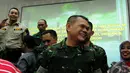 Meski tidak lagi mengemban jabatan sebagai KSAD Budiman masih bisa tertawa saat acara buka bersama di Markas TNI yang digelar Senin (21/07/14) (Liputan6.com/Andrian M Tunay)