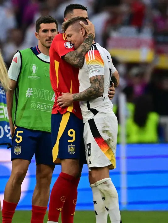 Pada babak perempat final Euro 2024, La Roja berhasil menaklukkan tim tuan Jerman Jerman 2-1. (Tobias SCHWARZ/AFP)