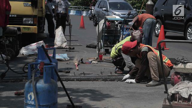 Flyover Kemayoran yang Renggang Diperbaiki