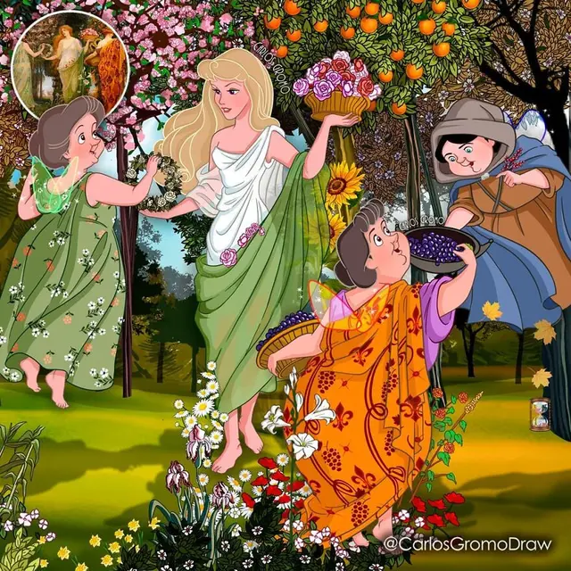 6 Karakter Disney Digambarkan Jadi Mirip Lukisan Terkenal Ini Unik, Bikin Kagum