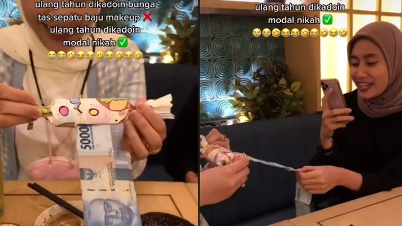 Tak Hanya Pacar, Wanita Ini Dapat Hadiah Ulang Tahun Berupa Uang dari Sahabatnya