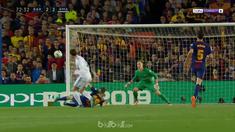 Barcelona berhasil bertahan setelah kehilangan Sergi Roberto di babak pertama dan kebobolan gol Gareth Bale untuk membuat Real Mad...