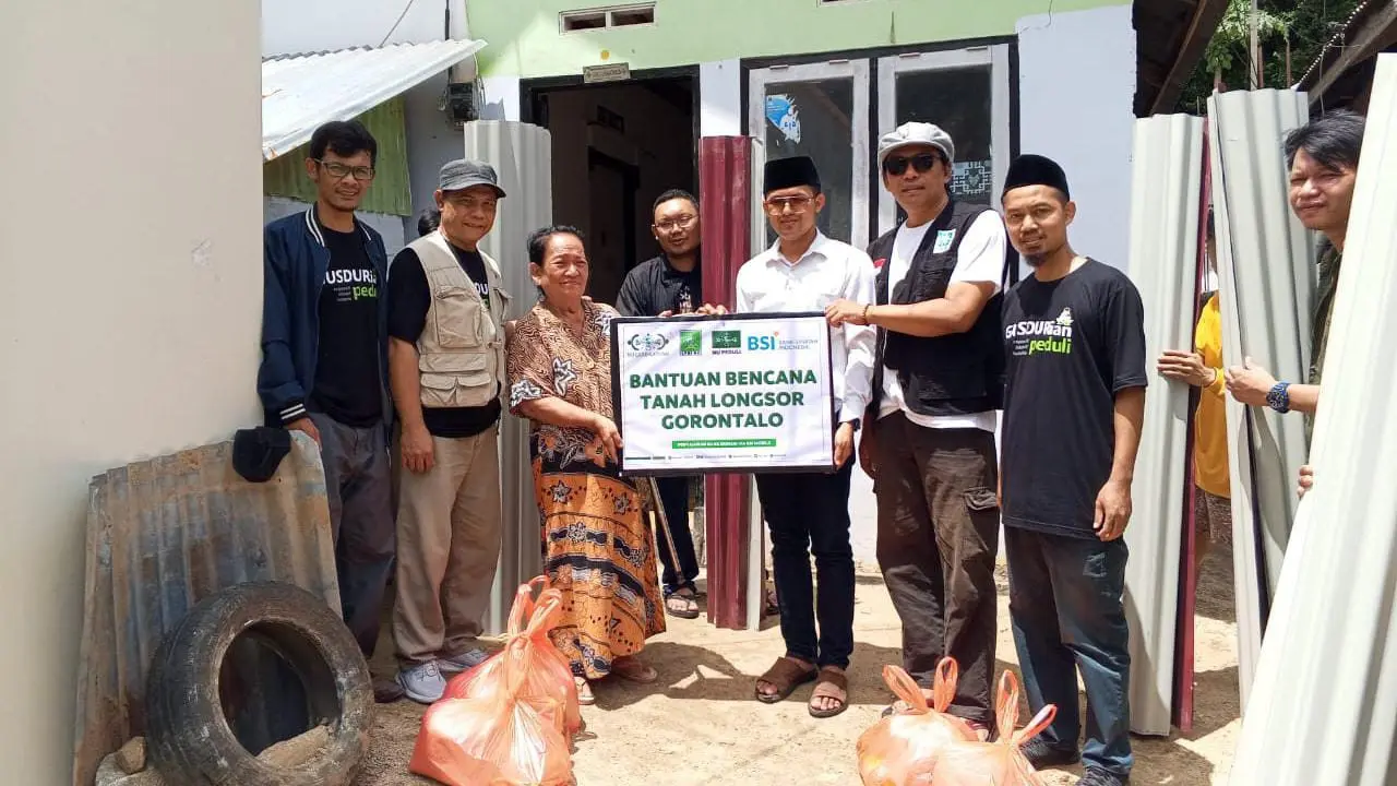 Nahdlatul Ulama Peduli (NU Peduli) merealisasikan penyaluran bantuan untuk warga terdampak banjir dan tanah longsor di Gorontalo (Istimewa)