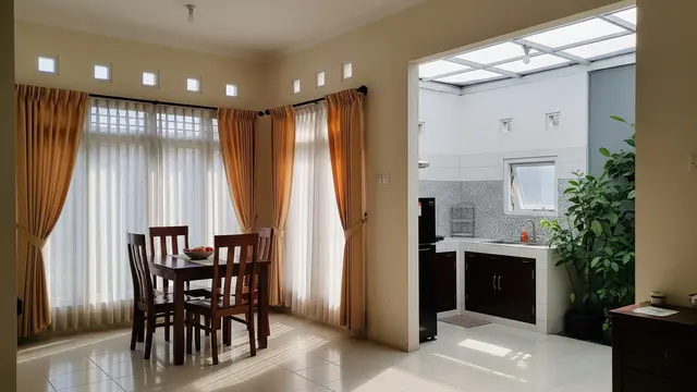 Inspirasi Rumah Type 45 dengan Dapur Terbuka Anti Asap dan Bau yang Bikin Sehat Penghuninya Model Optimalisasi Pencahayaan Alami dan Sirkulasi Udara