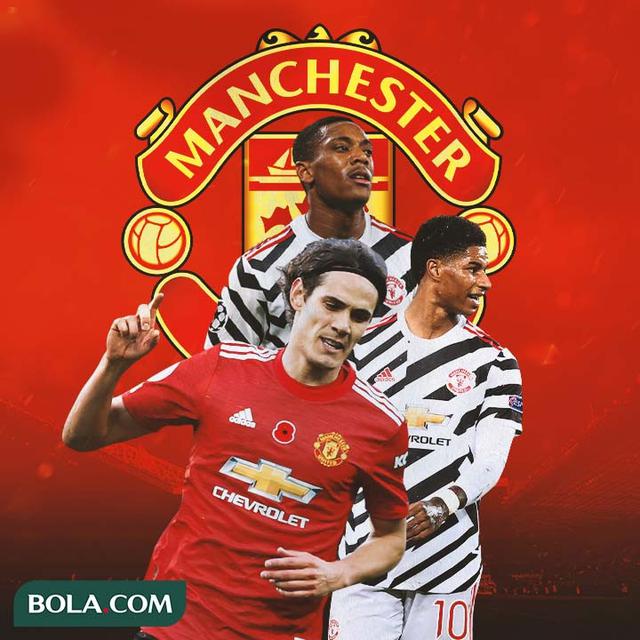 Manchester United - Edinson Cavani, Marcus Rashford, Anthony Martial