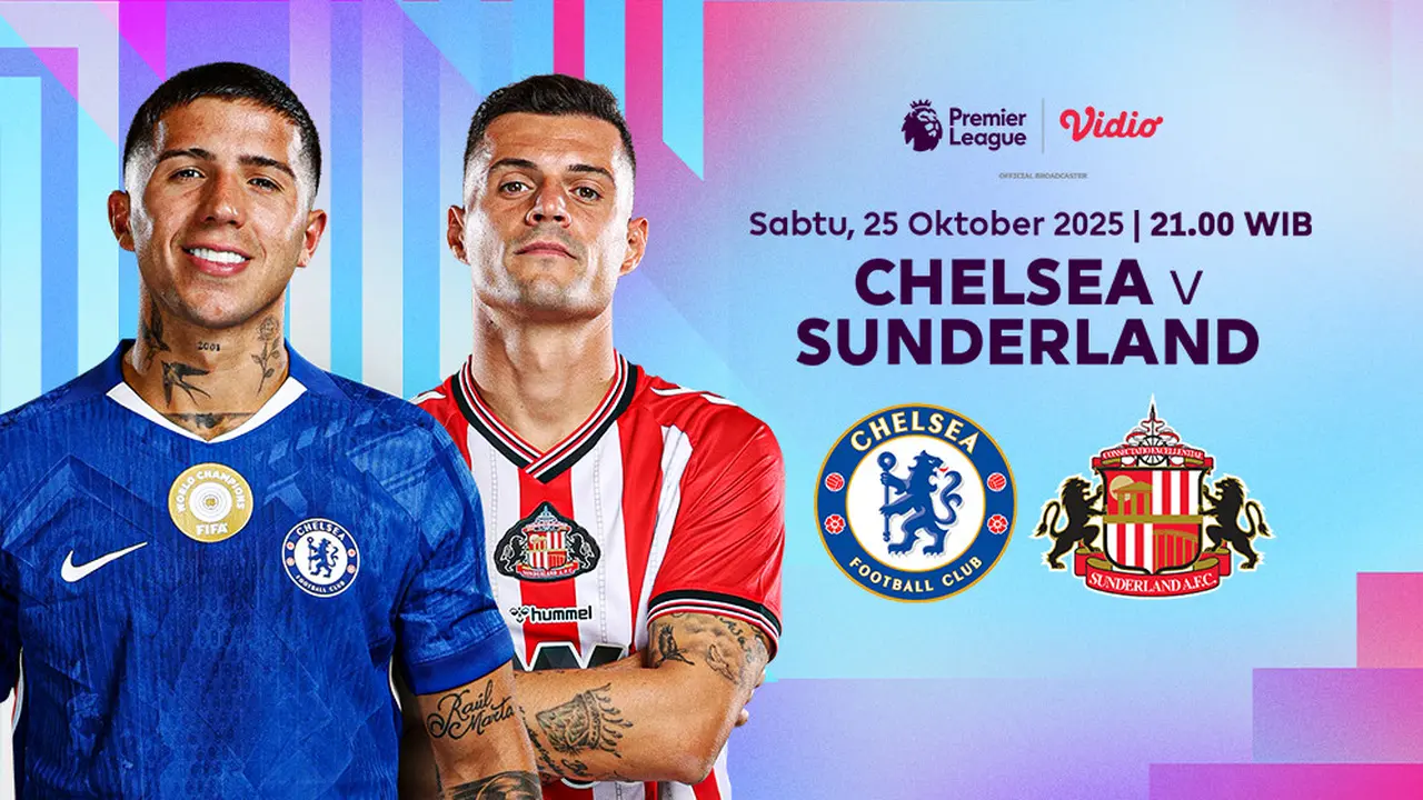 Saksikan Chelsea vs Sunderland eksklusif di Vidio. (dok. vidio.com)