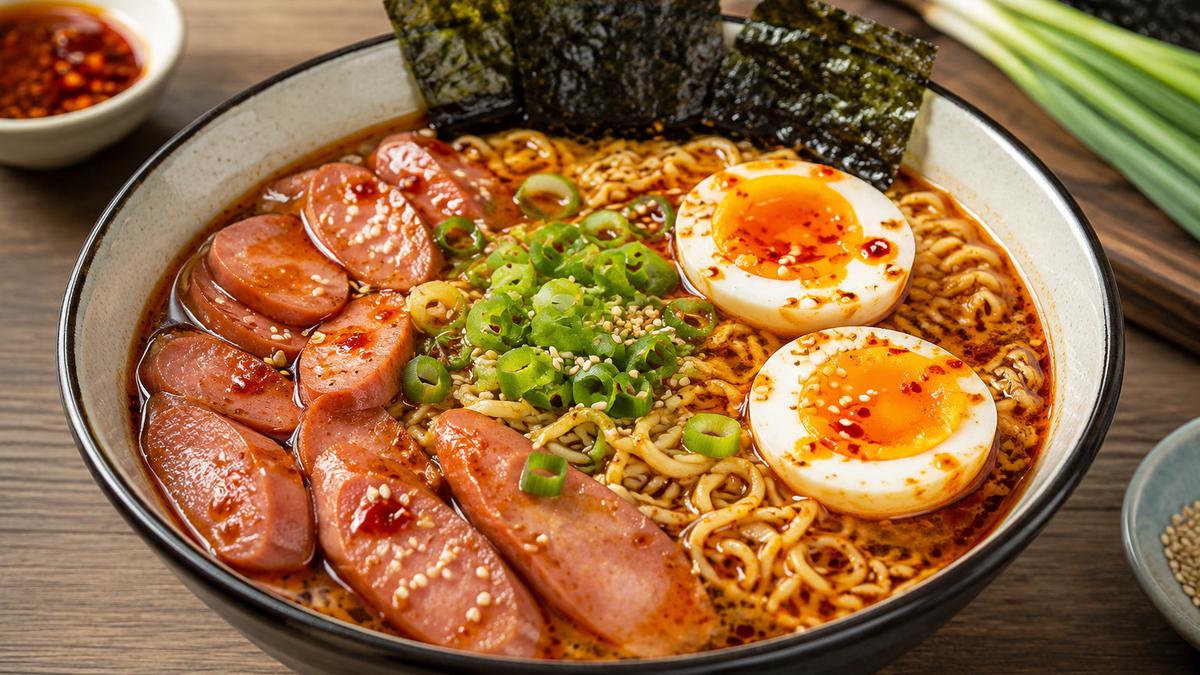 Resep Mie Ramen Sosis Pedas yang Praktis dan Nagih