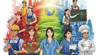 Desain Poster Hari Buruh Internasional 2026, Gambarkan Semangat Pekerja