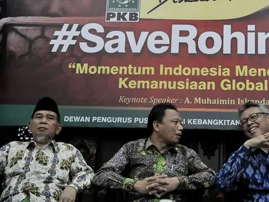 Suasana diskusi publik dengan tema #Save Rohingya di Kantor DPP PKB, Jakarta, Jumat (22/5/2015). (Liputan6.com/JohanTallo)