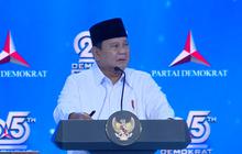 Prabowo soal Pidato AHY: Harus Berterima Kasih atas Kritik