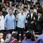 Debat perdana ini mengangkat tema Pemerintahan, Hukum, HAM, Pemberantasan Korupsi, Penguatan Demokrasi, Peningkatan Layanan Publik, dan Kerukunan Warga. (Liputan6.com/Faizal Fanani)