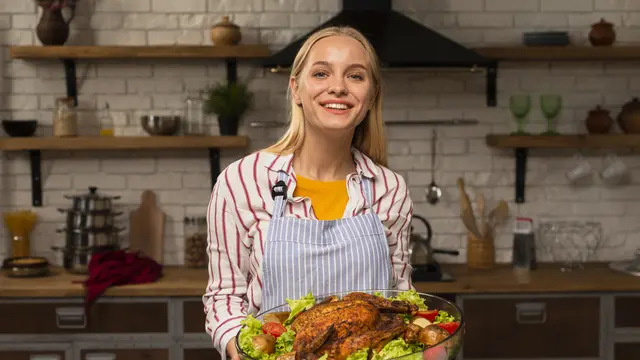 Resep Herb Roasted Chicken dengan Sayuran Ala Resto