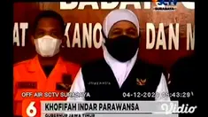 Gubernur Jawa Timur, Khofifah Indar Parawansa beserta jajaran Forkopimda memantau langsung, perkembangan erupsi Gunung Semeru di pos pengamatan Desa Sumberwuluh, Lumajang.
