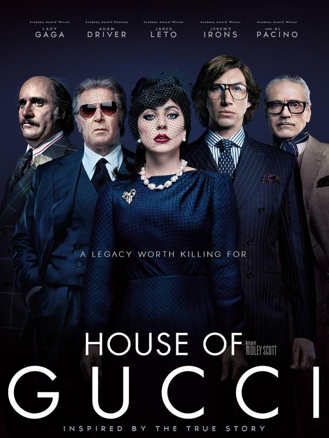 Poster House of Gucci yang dibintangi Lady Gaga. (IMDb)