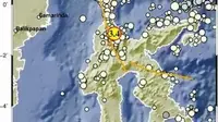 Gempa terjadi di Sigi Sulteng pada Minggu pagi (13/8/2023). (Dok BMKG)