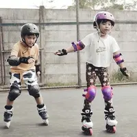 Rafathar dan Gempi main sepatu roda (Foto: Instagram/@gadiiing)