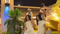 Penyanyi Agatha Pricilla hingga Jeje Soekarno Seru-Seruan di Wahana Permainan Anak