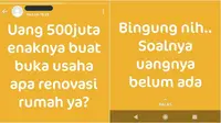 Pertanyaan di status WhatsApp (Sumber: Twitter/txtdrstoryWA)