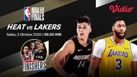 Final NBA Miami Heat vs LA Lakers streaming di Vidio bersama The Finishers. (Sumber: Vidio)