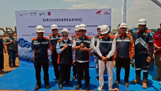 Menteri Kelautan dan Perikanan, Sakti Wahyu Trenggono, dalam Groundbreaking Pengembangan PPN Kejawanan, Cirebon, Jawa Barat, Kamis (17/9/2026).