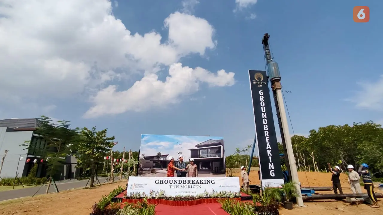 Ground Breaking The Morizen Summarecon Mutiara Makassar (Liputan6.com/Fauzan)
