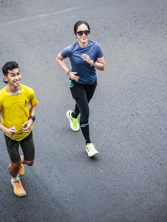 Mempersiapkan diri untuk London Marathon, Ussy rutin lakukan long run untuk melatih ketahanan tubuh [@ussypratama]