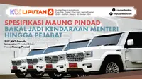Infografis Spesifikasi Maung Pindad Bakal Jadi Kendaraan Menteri hingga Pejabat. (Liputan6.com/Abdillah)
