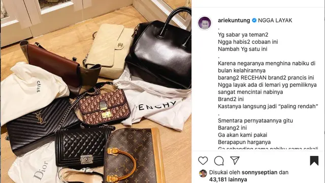 Arie Untung Boikot Produk Perancis