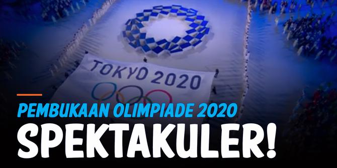 VIDEO: Pembukaan Olimpiade Tokyo 2020, Spektakuler Meski Tanpa Penonton