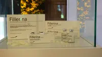 Acara peluncuran Fillerina, dermo cosmetic filler treatment for at home use di Hotel Kempinski, Jakarta pada Rabu (7/9/2016).