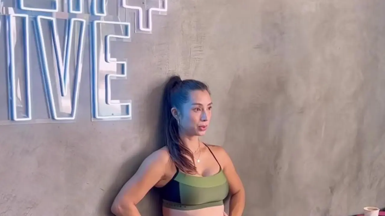 Jennifer Bachdim aktif workout di usia kehamilan 8 bulan