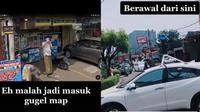 Pria berasa jadi seleb Google Street View (TikTok/@gojs091)