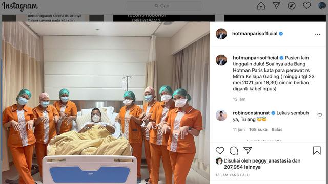 Unggahan Hotman Paris. (Foto: Instagram @hotmanparisofficial)