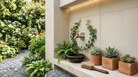 8 Inspirasi Menyembunyikan Instalasi Air dengan Tanaman Tanpa Perlu Renovasi Besar, Paling Efektif