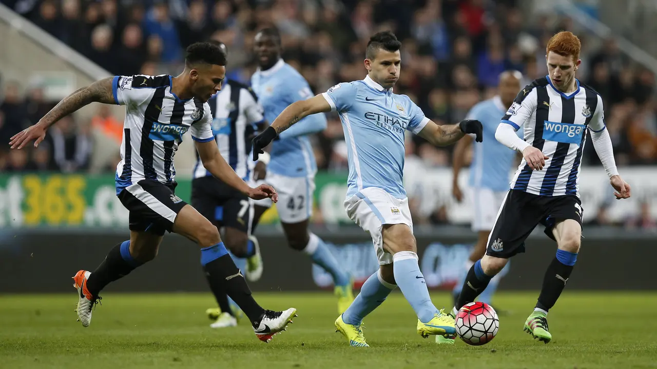 Liga Inggris: Aguero 100 Gol, Newcastle Vs ManCity Imbang
