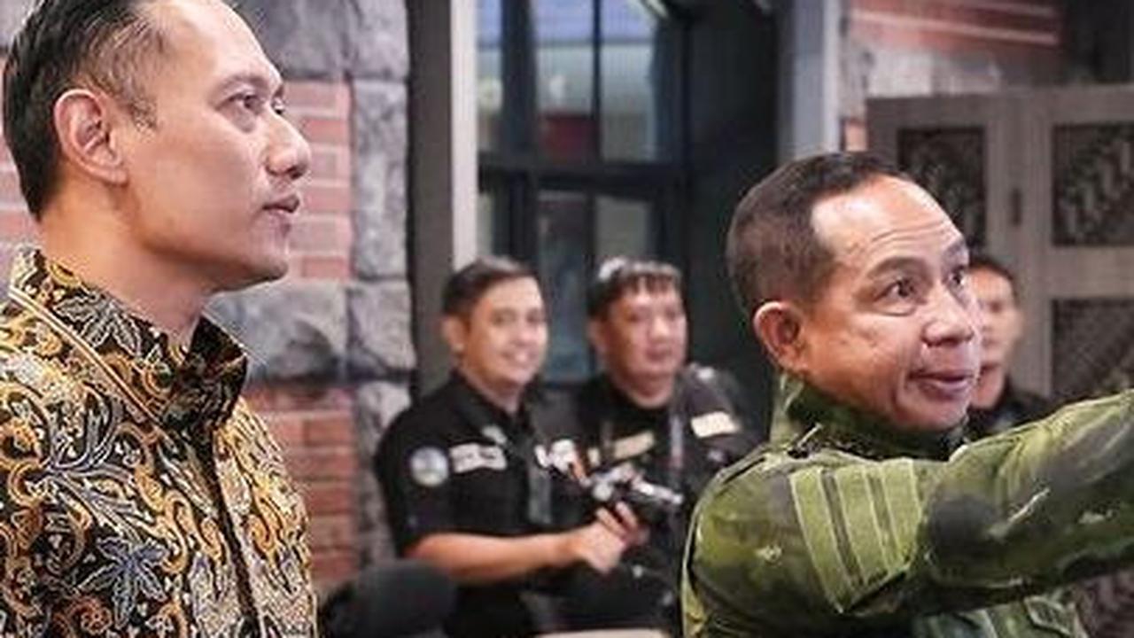 Seragam Loreng Panglima TNI saat Terima Menteri AHY Curi Perhatian Sampai Dikomentari Habib Husein
