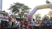  Sebanyak 600 peserta mengikuti lomba Fun Run pada ajang Pekan Olah Raga Perusahaan Pembiayaan Indoneseia (POR-APPI) 2017 di Pasar Festival, Kuningan, Jakarta Selatan, Sabtu (6/8/2017) pagi. (Dok. Roro Jonggrang Indonesia)