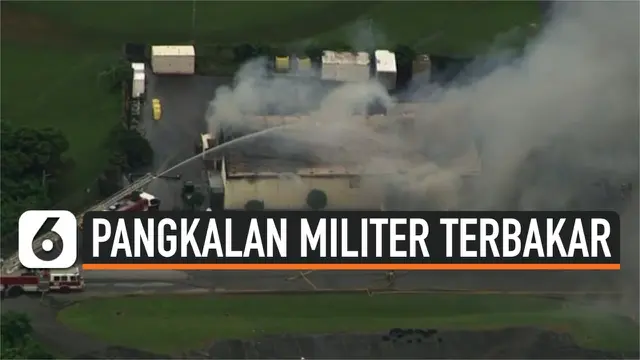VIDEO: Detik-Detik Kebakaran Pangkalan Militer AS di Jepang