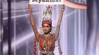 Miss Myanmar Dinyatakan Menang National Costume Miss Universe 2020/dok. Instagram @thuzar_wintlwin