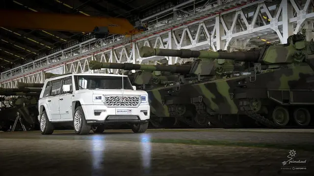 Mobil Pindad yang Digunakan Presiden Prabowo ke Istana Negara (PT Pindad)