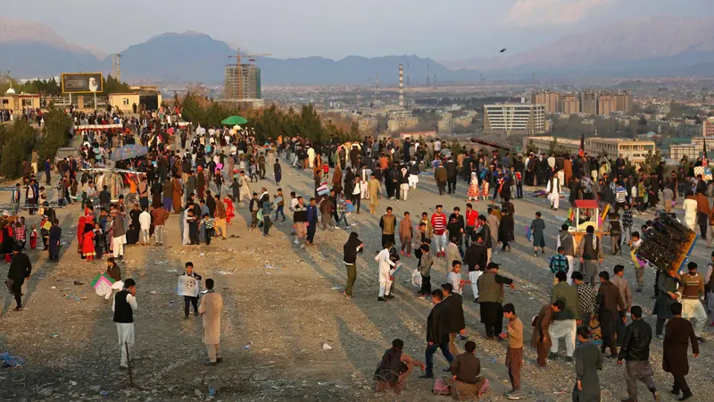 Keseruan Warga Afghanistan Rayakan  Tahun Baru Persia