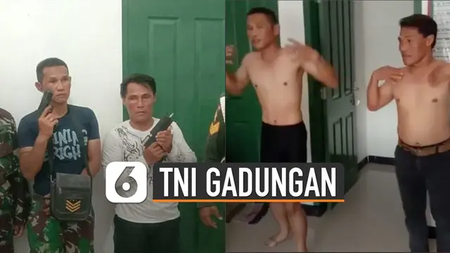 VIDEO: Viral TNI Gadungan Terciduk dan Diberikan Hukuman Unik